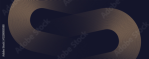 Modern brown abstract horizontal banner background with glowing geometric lines. Suitable for covers, brochures, presentations, pamphlets. Eps10