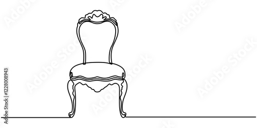  armchair continuous one line drawing, Couch Continuous Line Illustration, chair line art style vector illustration, Continuous single one line art drawing of minimalist modern sofa chair vector. 