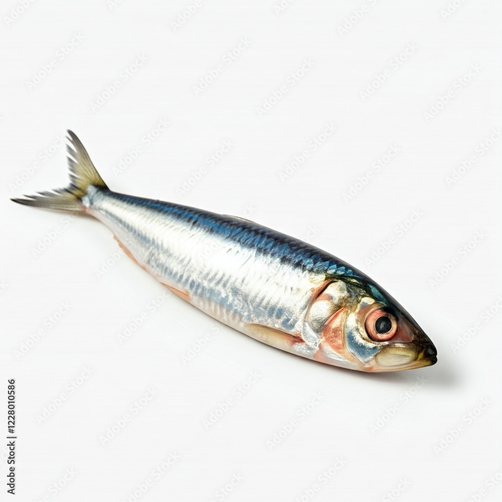 Isolated Sardine on White Background – Close-up Photo
Isolated Sardine on White Background – Close-up Photo