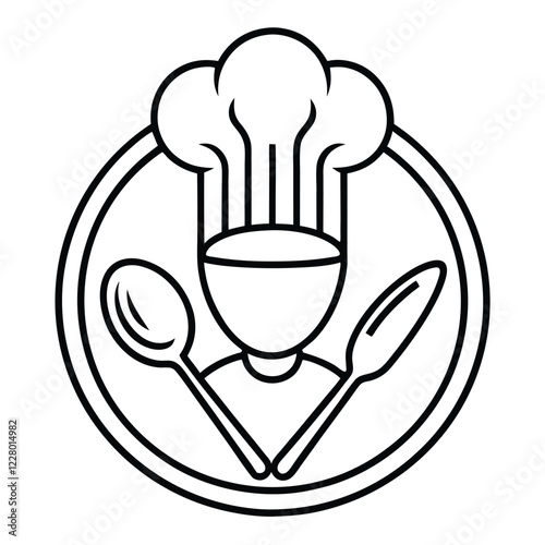 A playful and colorful restaurant logo, incorporating a steaming bowl or cup with dynamic lines to convey warmth, flavor, and freshness.


