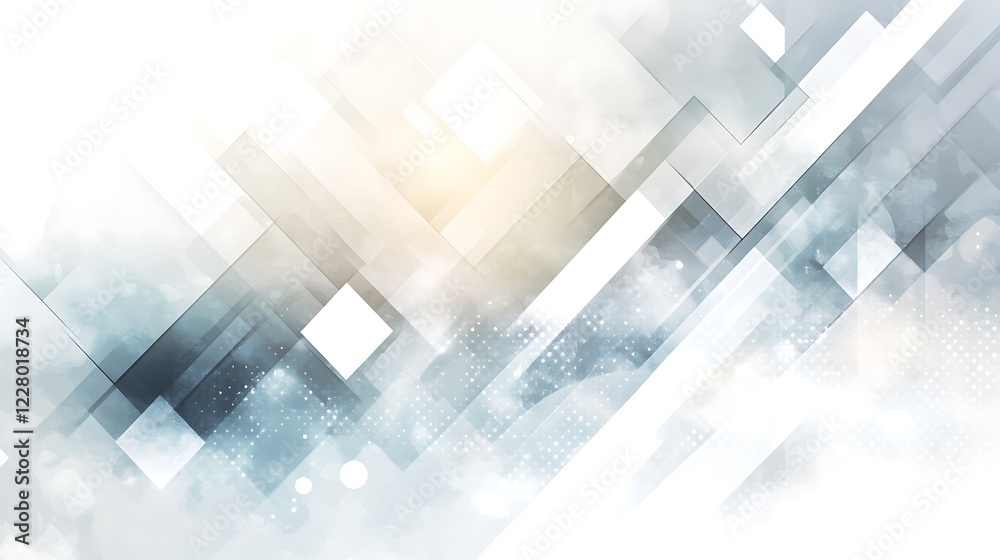 Abstract Geometric Design White Grey Background Abstract Geometric Design White Grey Background