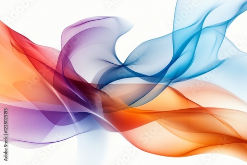 A simple abstract wave design, rendered in soft gradients, representing the concept of smooth fluency and flow