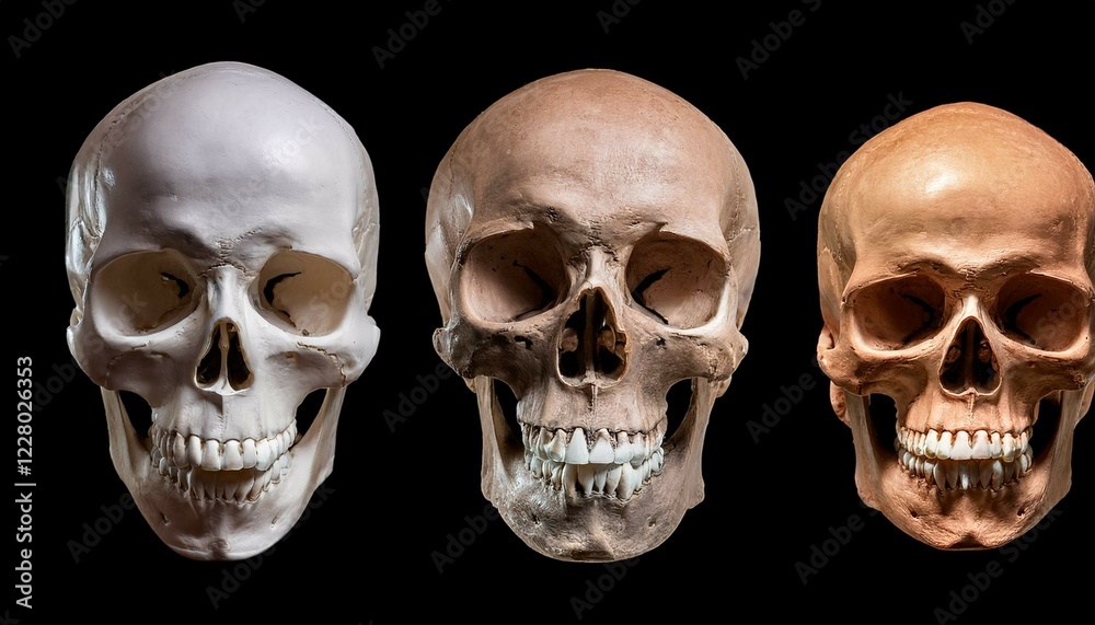 skull on black skull on black