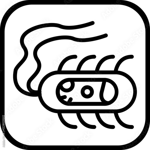 Bacteria Icon Style