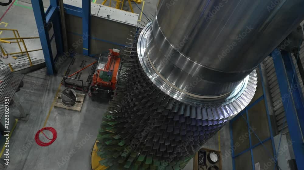 an industrial plant, a factory, its workers and elements. creating a rotor an industrial plant, a factory, its workers and elements. creating a rotor