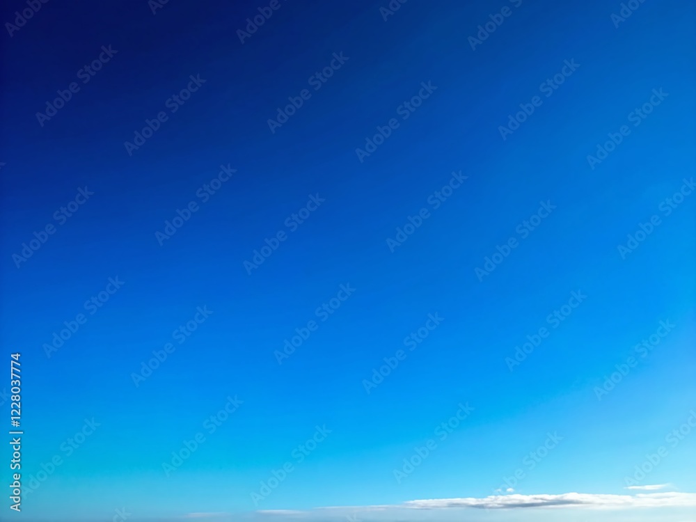 Minimalist Blue Sky Photography: Serene Cloudless Azure