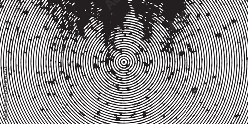 Distressed background in black and white texture with dots, spots, scratches and lines. Abstract vector illustration