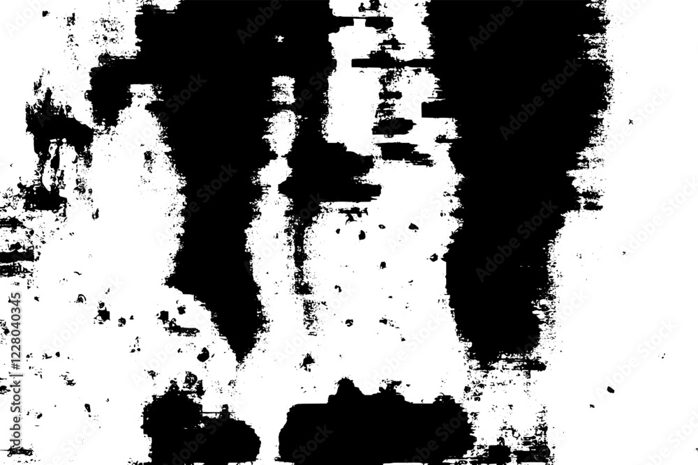 Fototapeta premium Rustic grunge vector texture with grain and stains. Abstract noise background. Weathered surface.