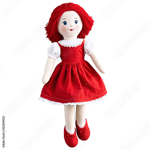 Rag Doll isolated on transparent background