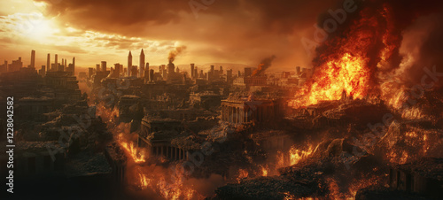  Cinematic Depiction of Babylon: The Jewel of Kingdoms Overthrown by God, Never to Be Inhabited Again