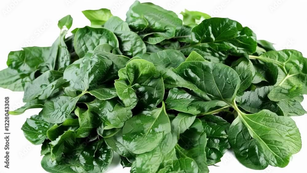 Freshly harvested baby spinach leaves create a vibrant green background. Perfect for salads, vegetarian and vegan diets. Rich in vitamins and nutrition. Close up shot showcases raw beauty Freshly harvested baby spinach leaves create a vibrant green background. Perfect for salads, vegetarian and vegan diets. Rich in vitamins and nutrition. Close up shot showcases raw beauty