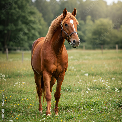 horse in the field