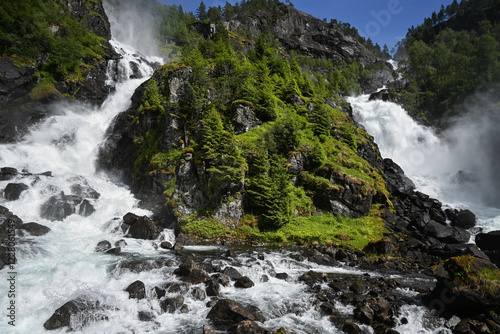 Fototapeta Naklejka Na Ścianę i Meble -  waterfall in the mountains