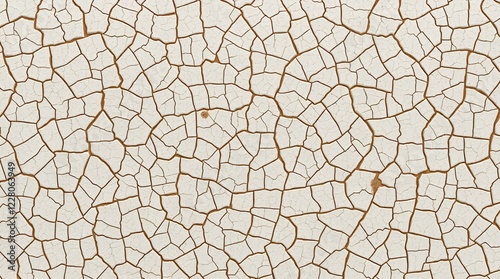 Crackle texture on glazed ceramic surface 