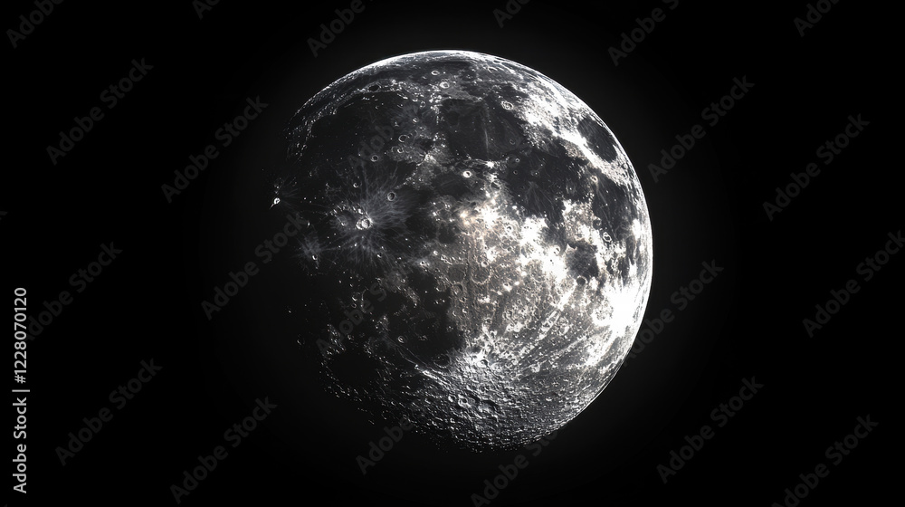 Fototapeta premium moon 3d 