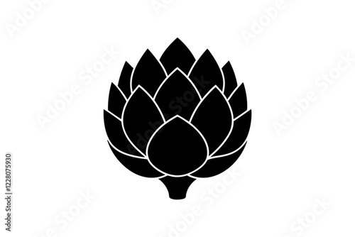 flower, artichoke, vector, illustration, plant