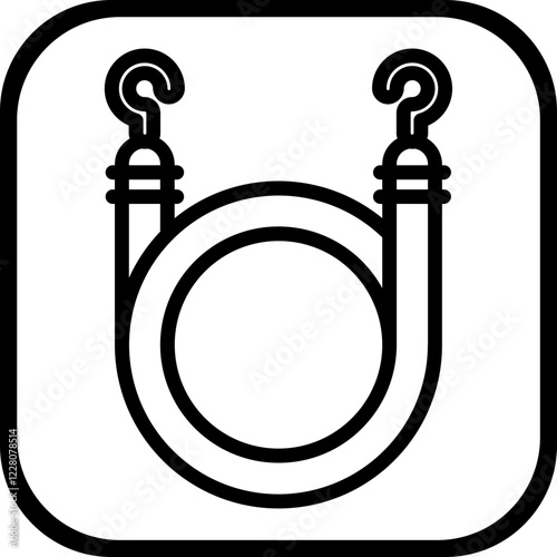 Bungee Cord Icon Style