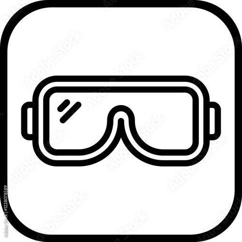Ski Goggles Icon Style