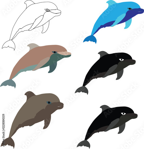 set of dolphins