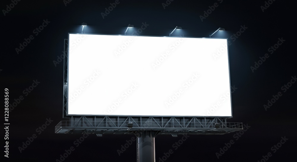 Blank billboard mockup ready for advertising display Blank billboard mockup ready for advertising display