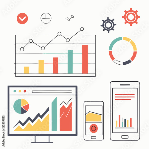 Modern Infographic Elements Set for UI Designers