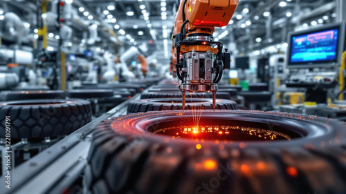 AI-Optimized Robotic Workflow in High-Performance Tire Vulcanization and Manufacturing