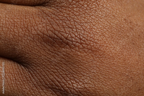 Macro view of normal skin as background photo