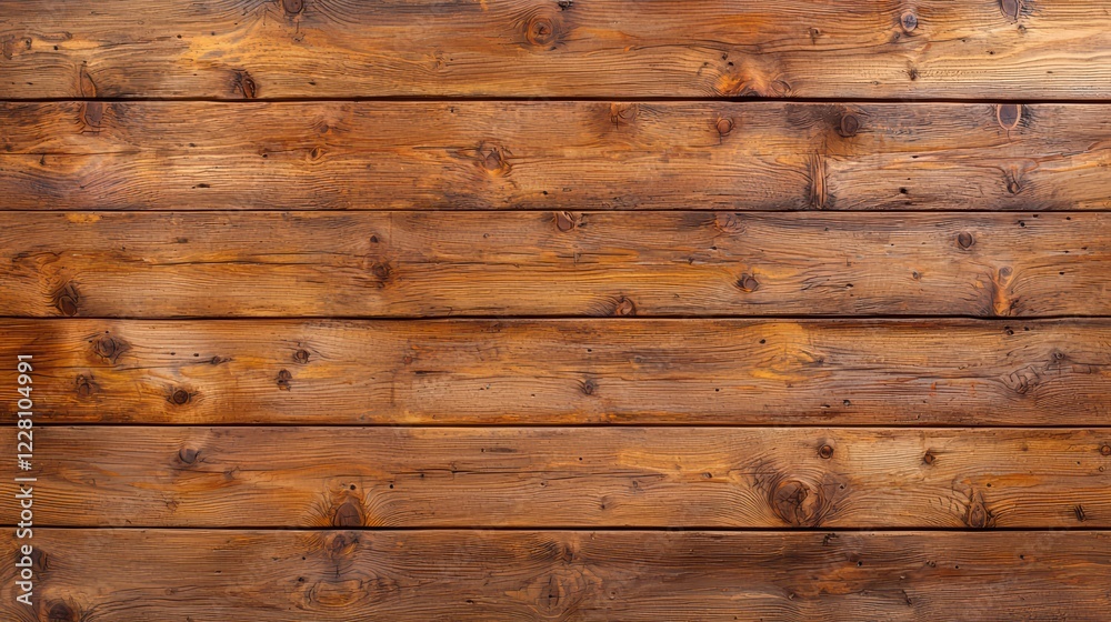 Naklejka premium Rustic Wooden Planks with Grain Texture for Background or Design