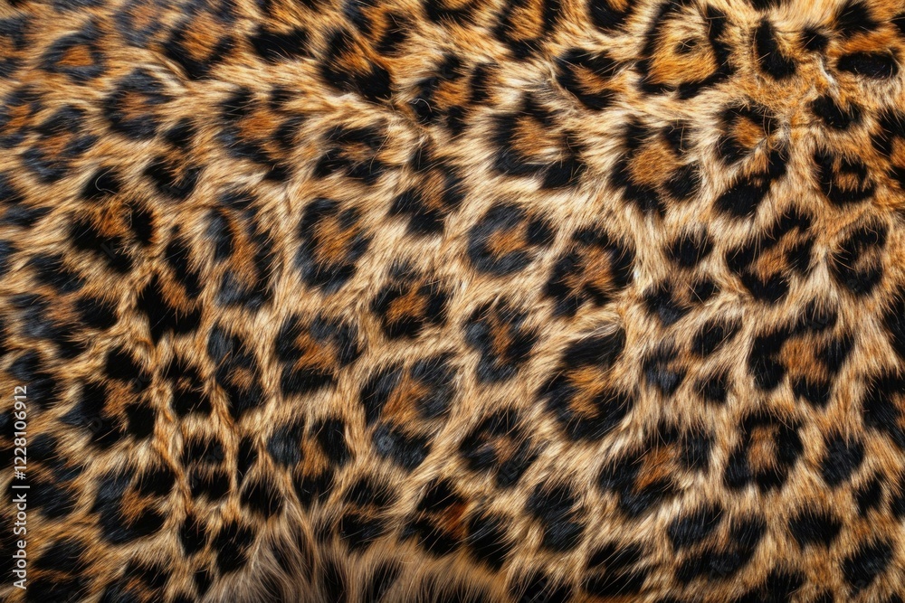 Close up of real leopard fur, showing texture and pattern Close up of real leopard fur, showing texture and pattern
