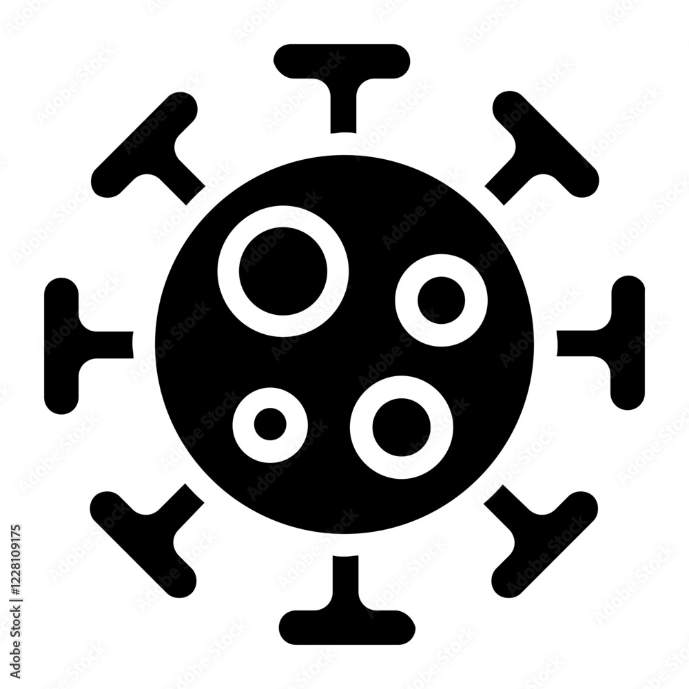 Obraz premium virus icon