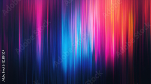 vibrant abstract light streaks with colorful bokeh