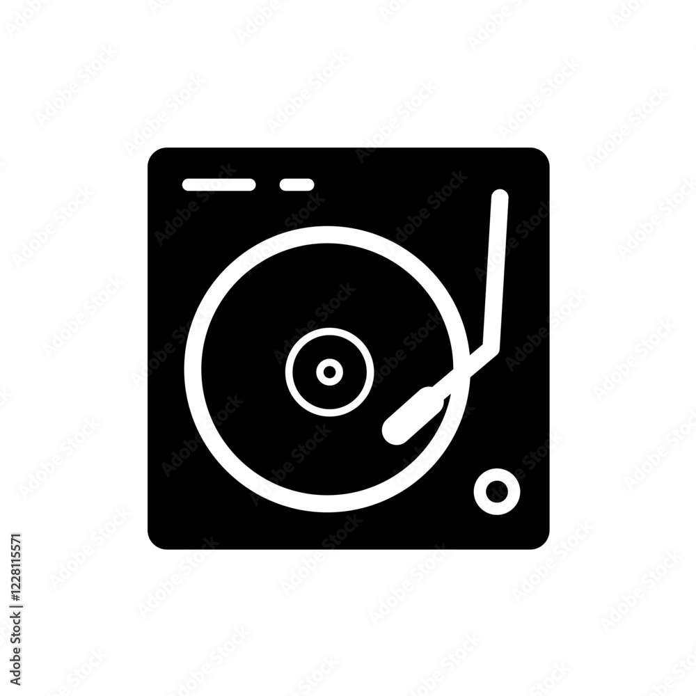 adapter, record player - vector icon adapter, record player - vector icon