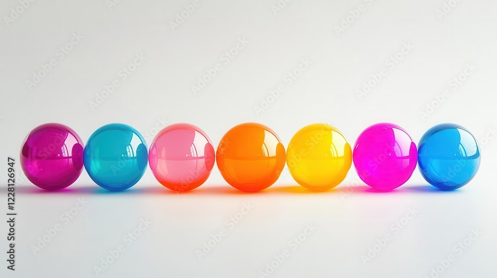 vibrant collection of multicolored plastic balls creating playful composition, featuring spectrum of bright colors with subtle reflections on glossy surfaces vibrant collection of multicolored plastic balls creating playful composition, featuring spectrum of bright colors with subtle reflections on glossy surfaces