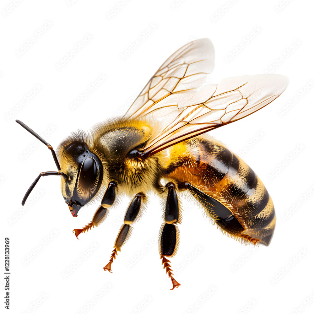 honey bee isolated on transparent background honey bee isolated on transparent background