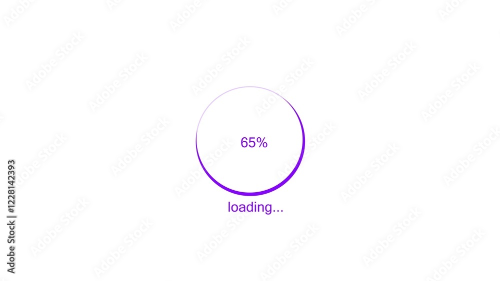 100 percent number circle loading icon modern design purple color 4k illustration. Abstract beautiful circle loading bar on white background 4k illustration. 100 percent number circle loading icon modern design purple color 4k illustration. Abstract beautiful circle loading bar on white background 4k illustration.