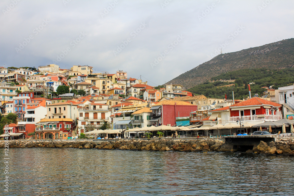 beautiful small fashionable resort of Parga in the Ionian Sea in the region of Epirus beautiful small fashionable resort of Parga in the Ionian Sea in the region of Epirus