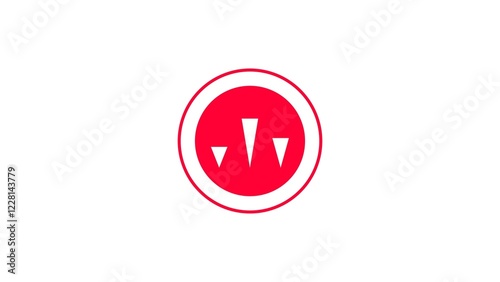 Free Download Audio wave or frequency digital white color 4k illustration. White background sound technology or audio recorders circle magenta red color 4k illustration. - GFXLoad
