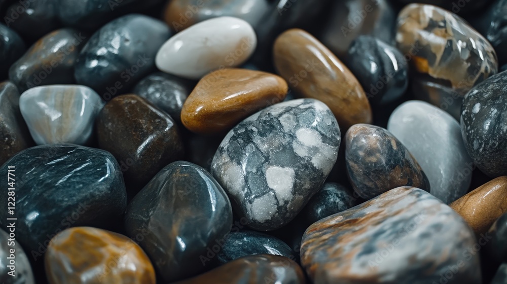 close up of smooth stones. Selective focus close up of smooth stones. Selective focus