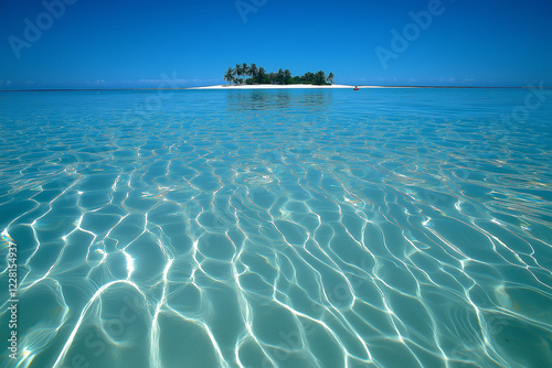 Luxury bungalow on beautiful sea. generative AI