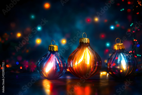 colorful christmas lights