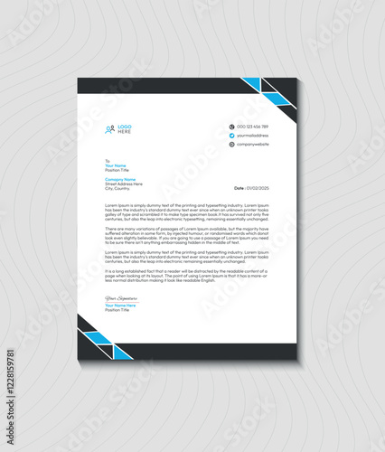 Modern Business Letterhead Template