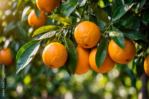 orange tree with oranges