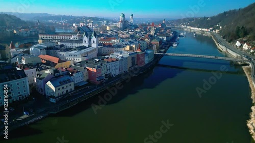 Discover the captivating scenery of Passau from above