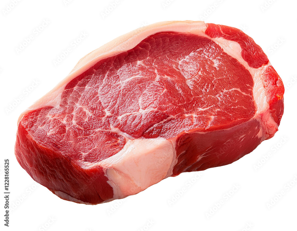 raw steak meat isolated
