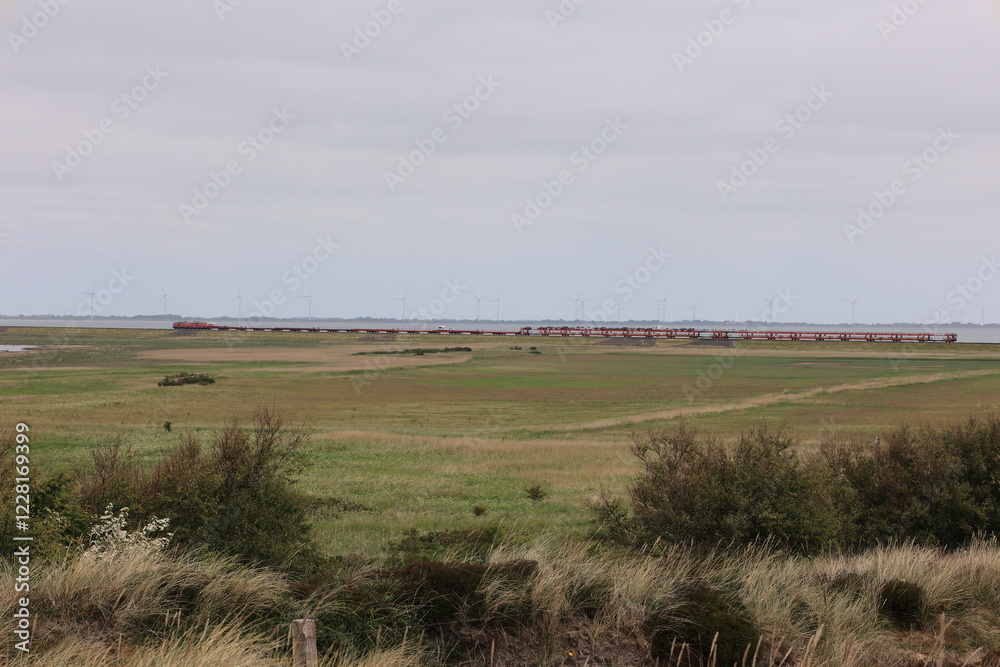 Fototapeta premium Blick auf das Morsumer Kliff auf der Nordseeinsel Sylt
