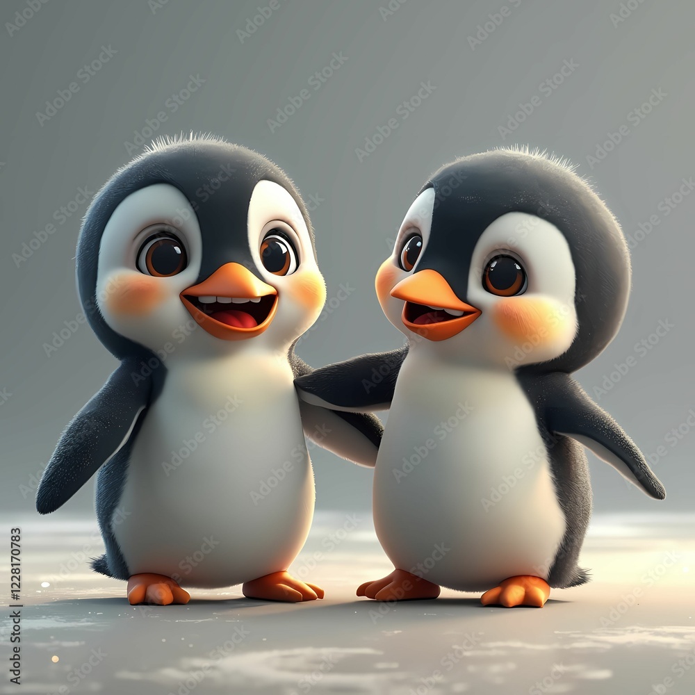 Fototapeta premium Penguin Polar valentine - 9