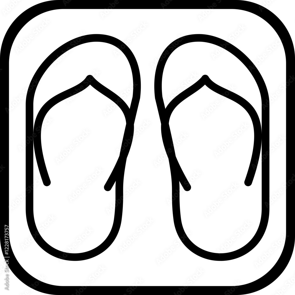Flipflops Icon Style Flipflops Icon Style