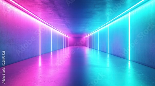 A Luminous Background with Electric Cyan and Neo