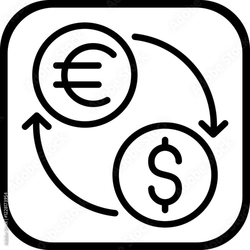 Money exchange Icon Style