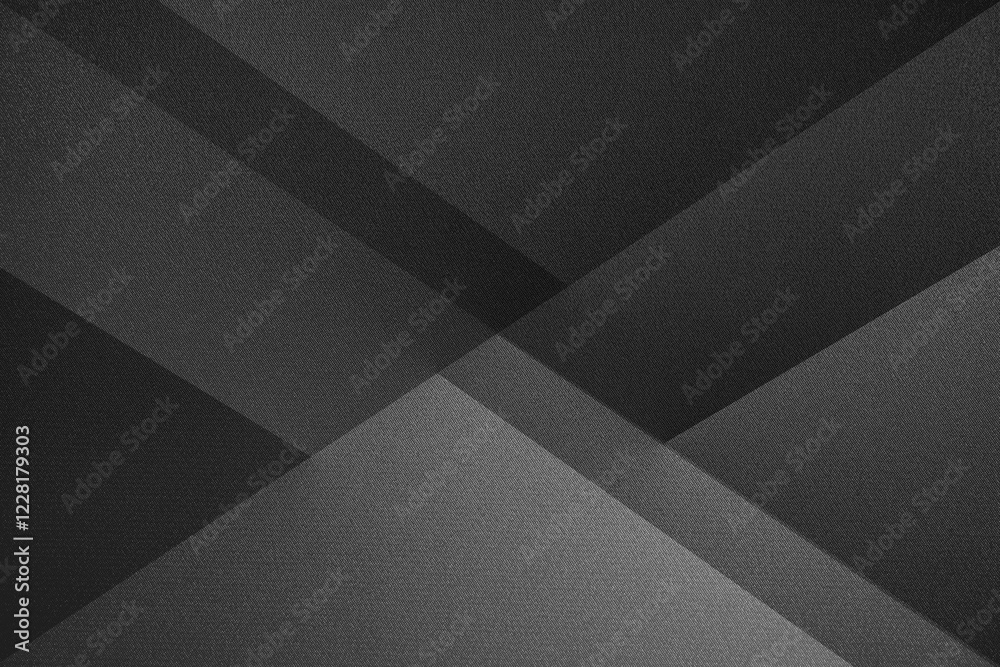 Black dark gray silver white abstract background. Geometric shape. Line stripe triangle angle arrow 3d. Noise grain mesh. Gradient. Light metallic. Business technology office сonnection. Design.